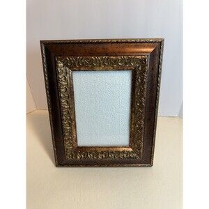 Antiqued Gold Picture Frame, Ornate Rectangular Frame, Vintage, Traditional